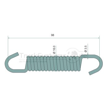 FAD Bremsbackenfeder  - 322F019