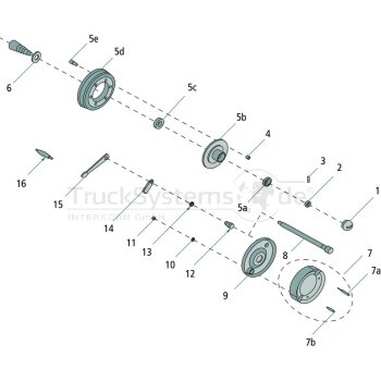 FAD Kronenmutter 33x2 Schlüssel 50x23 FAD  - 328F005