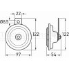 HELLA Signalhorn 24V H: 129mm Durchmesser112mm 24V - 3BA...