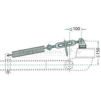 Raste 100 verzinkt  - VHE 001 025 -  - VHE001025