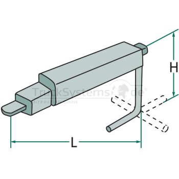 Standbremse mit Rolle Durchmesser 60 mm - 120185400