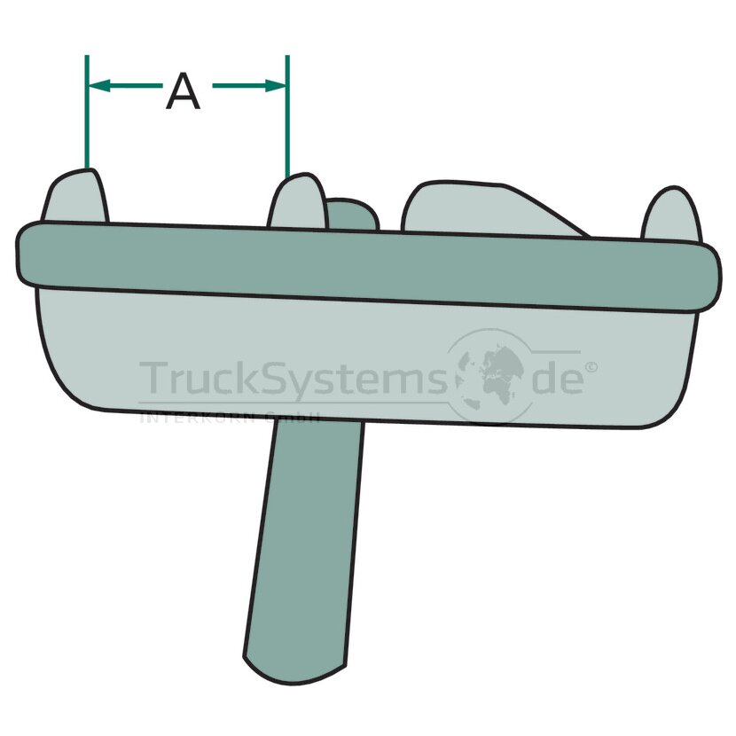 Schiebebock 45mm zum Anschweißen  - 0900/45 -  - 90045