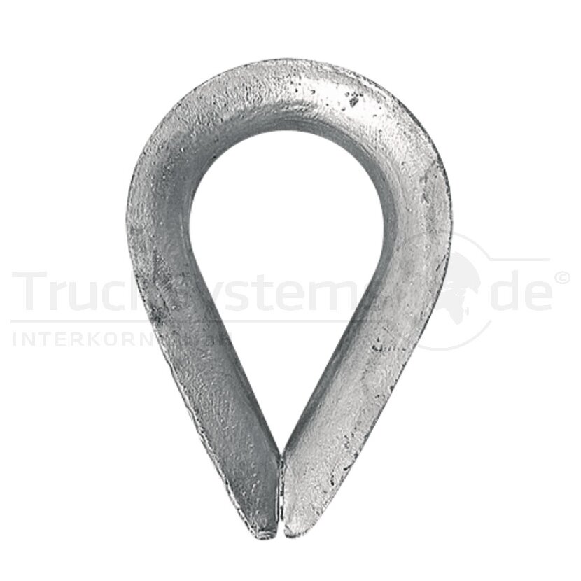 Kausche ähnlich DIN 6899 Seil - Durchmesser 8mm  - 20000800 - 4251063405011
