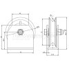 Schnurrolle /Seilrolle Durchmesser80mm  - 0300/80 - 4044407018813 - 30080