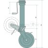 SIMOL Stützrad Rohr Durchmesser 90mm Hub 300mm  - DM432 - 4250808763423
