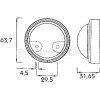PROPLAST LED-Seitenmarkierungsleuchte  - 40020001