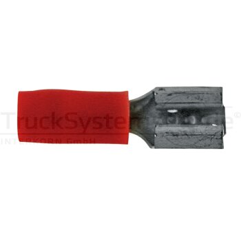 Flachsteckhülse rot 0 5-1 0 mm²  - FDD1-187(5)...