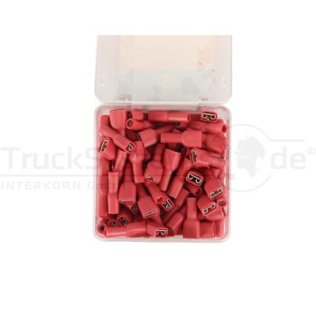 Flachsteckhülse rot 0 5-1 0mm²  - FDFD1-250SQ -...