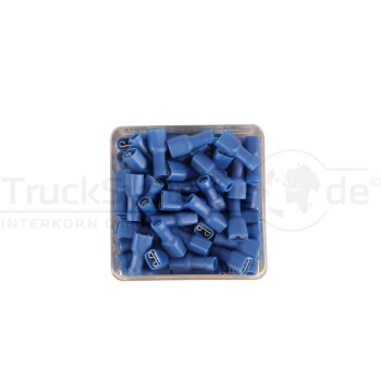 Flachsteckhülse blau 1 5 -2 5 mm²  -...