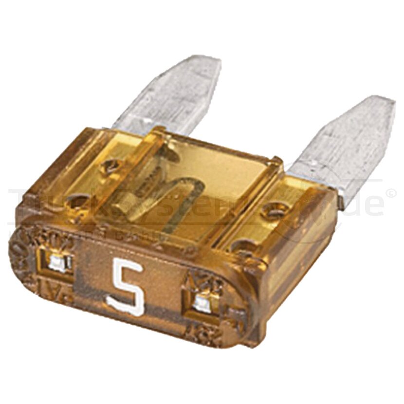Flachstecksicherung MINI Blade 5A VE:10  - FMINI-5A-TAN - 8JS728596811 - FMINI5ATAN