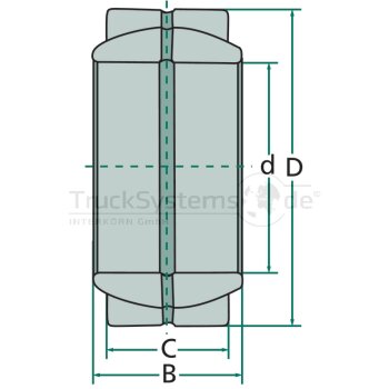 Radial-Gelenklager  - 805GE 25 ES 2RS - 4059139001200 -...