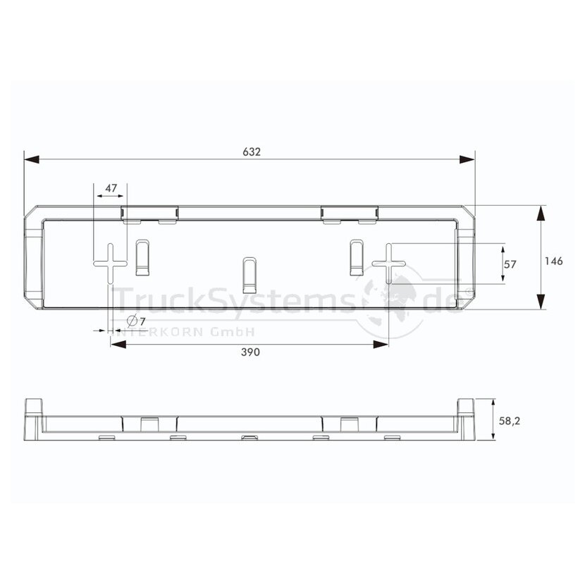 PROPLAST Kennzeichenhalter Pro-Carrier  - 40205300