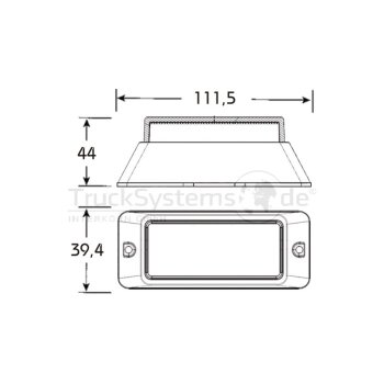 PROPLAST LED-Kennl. gelb 12/24V Aufbauversion  - 40506001