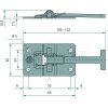 PASTORE & LOMBARDI Türfeststeller T-Stück verzinkt  - 072310946