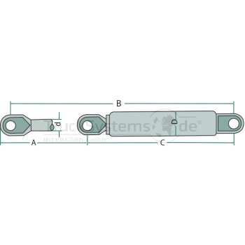 STABILUS Gasdruckdämpfer Hub 200mm 226874