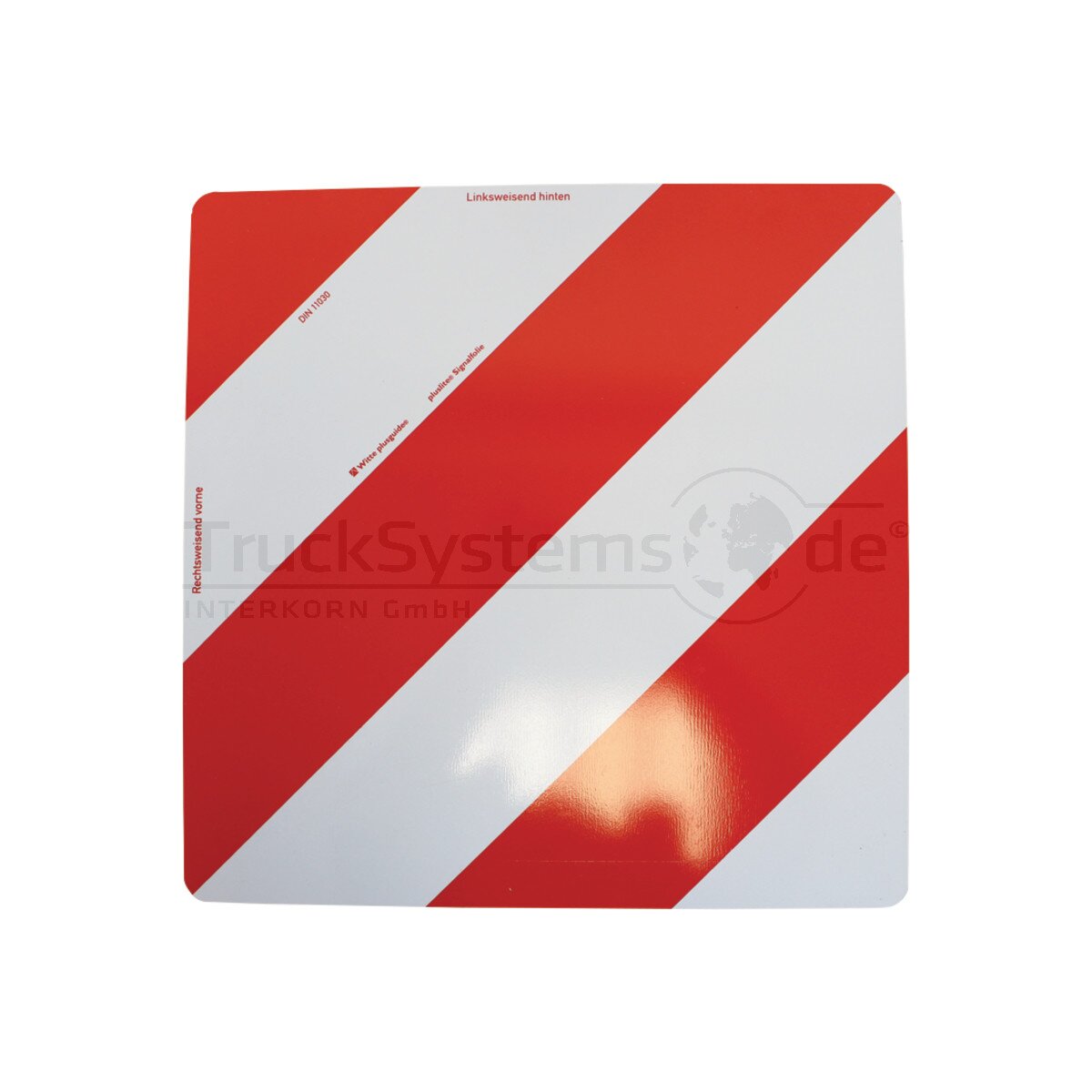 Warntafel Für überbreite Transporte - Alu Reflektor 423x423 Mm Mit DIN 30710