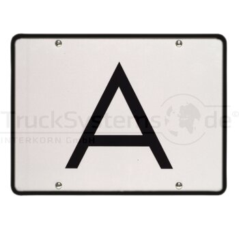 Warntafel (A) starr mit Halter  - 1900050 + 7900000 -  -...
