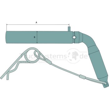 LEISINGER Steckbolzen gerade 24mm vz  - 10599