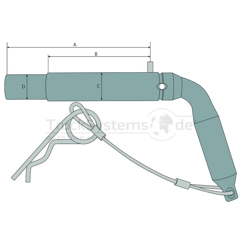 LEISINGER Steckbolzen abgesetzt 25/22mm  - 10601