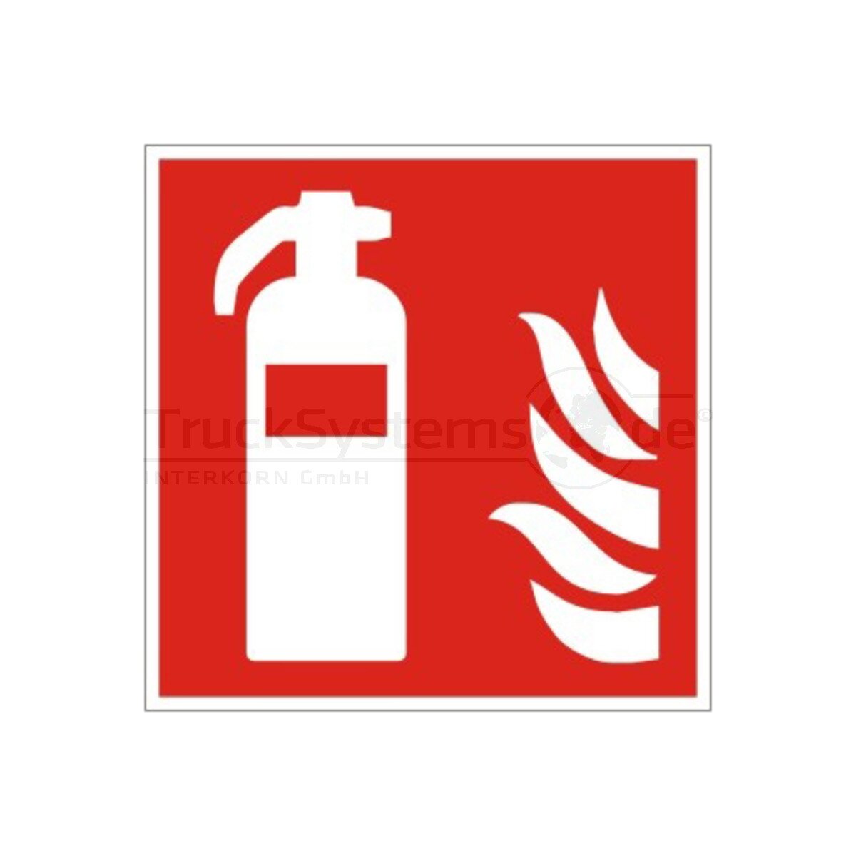 GLORIA Brandschutzzeichen Feuerlöscher 200x200 - 926197.0000 - 9261970000