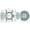 LEISINGER Gehäuse für Kugelkippdrehlager 100mm  - 10618