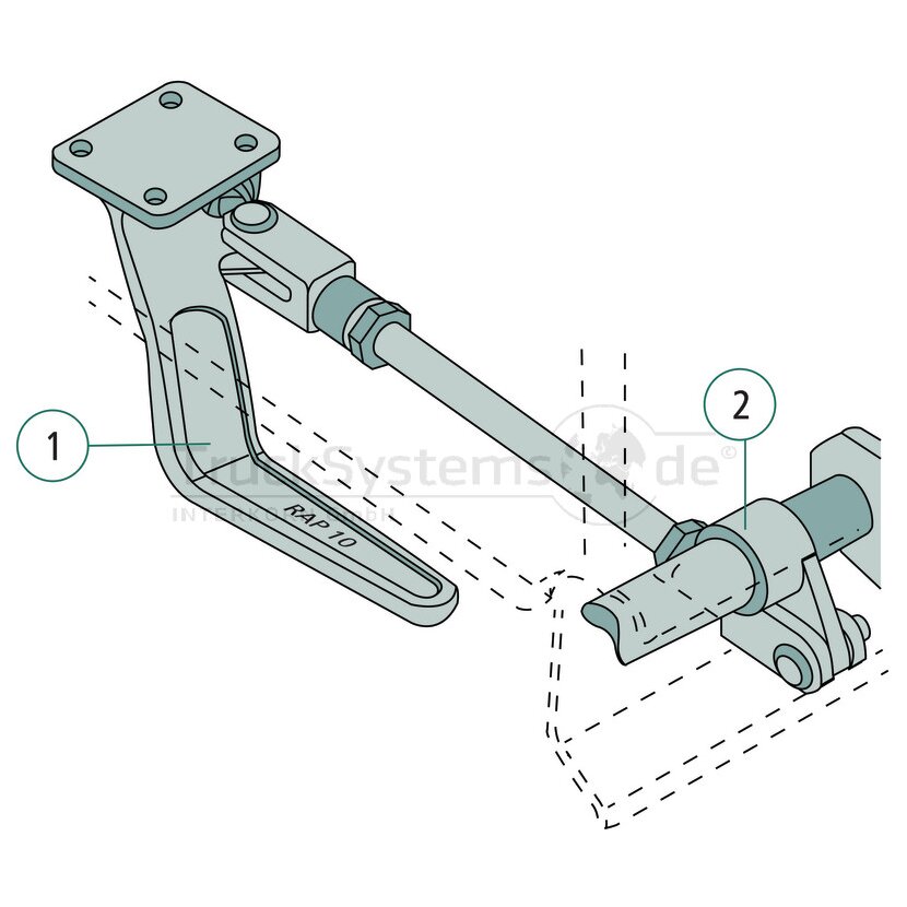 HILDEBRAND Gabelgelenk 20mm H519/ L  - 050.050.120 - 050050120