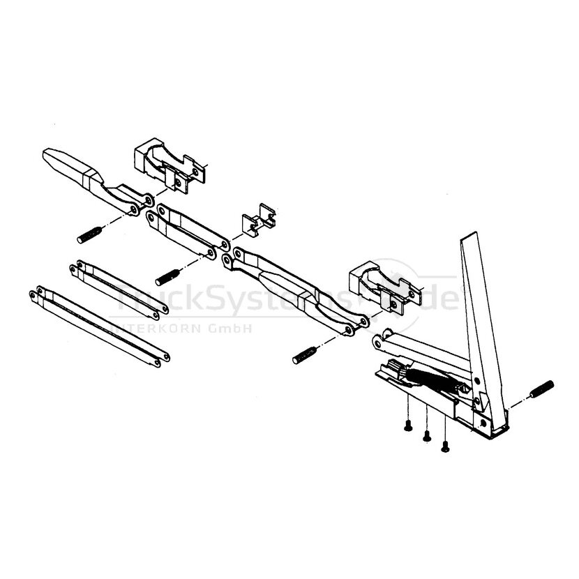 KINNEGRIP Bordwandriegel kurz rechts K20  - 042109H-01 - 042109H01