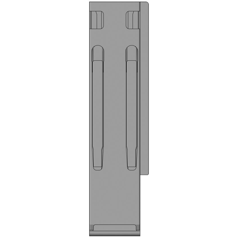 KINNEGRIP K20 Eckrunge hinten, rechts, Stahl KTL, 400mm, m.Verschluss, DV - 204001