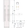 KINNEGRIP K20 Mittelrunge, Stahl, microZINQ?5, 500 mm, ohne Aufnahme - 205203