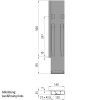 KINNEGRIP K20 Eckrunge hinten, rechts, Stahl KTL, 500 mm, m.Verschluss,DV - 205001