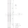 KINNEGRIP K20 Eckrunge hinten,rechts,microZINQ 5, 1000mm,m.Verschluss,DV - 210003
