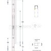 KINNEGRIP K20 Eckrunge vorne, links, microZINQ5, 600 mm, Schraubversion - 206303-B 206303B