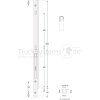 KINNEGRIP K20 Eckrunge vorne, links, microZINQ5, 1000 mm, Schraubversion - 210303-B 210303B