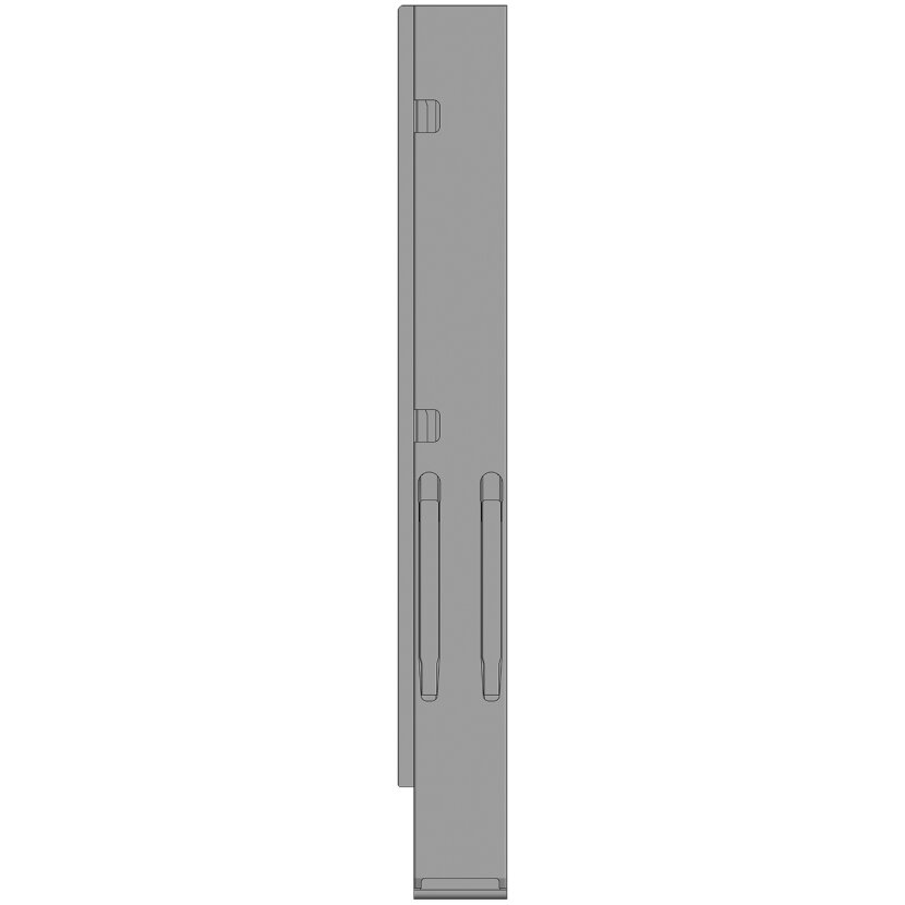 KINNEGRIP K20 Eckrunge hinten, links, Stahl KTL, 1000 mm, oderVerschluss,EV - 210701