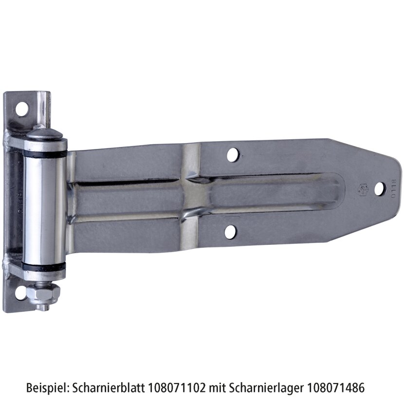 PASTORE & LOMBARDI Scharnierblatt,rostfrei,Länge 256 mm,Breite 66/65 mm,Höhe 30 mm - 070115766
