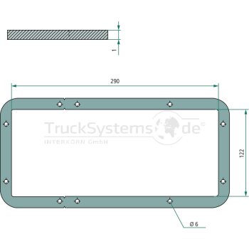 PASTORE & LOMBARDI Rahmenunterlage 1mm  - 071923438