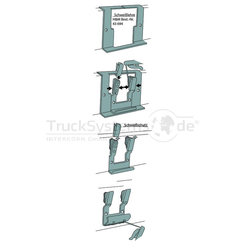 KINNEGRIP Schweiß-Set für K 20 4tlg  - 012 235, 4-teilig - 012235,4teilig