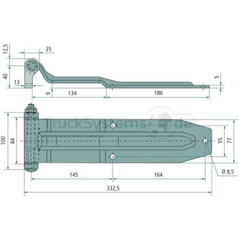 PASTORE & LOMBARDI Scharnier verzinkt  - 70215462