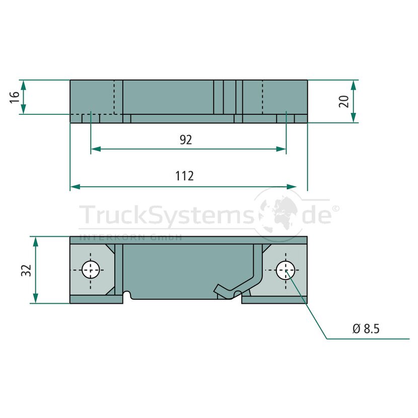 PASTORE & LOMBARDI Schliesskasten Niro links 20mm  - 71922757