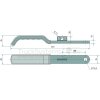 PASTORE & LOMBARDI Handhebel flach, rostfrei, 334 mm lang, für Durchmesser 22/27 mm - 071922018A