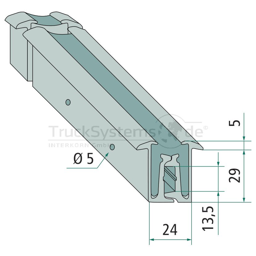 PASTORE & LOMBARDI Stangenscharnier 29 x 2700 mm  - 020823496B
