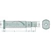Federbolzen E5 Länge 107 5mm Durchmesser 28 mm  - 44-080-28-24 - 4044407004250 - 440802824