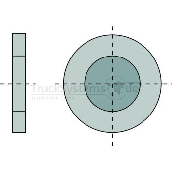 Ausgleichscheibe 50 x 28 x 1 00 mm  - 070.132-00A -...