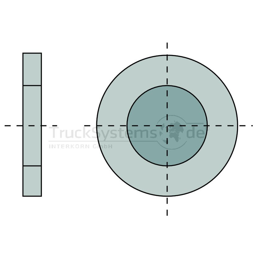 Ausgleichscheibe 30 x 56 x 1 00 mm  - 070.138-00A - 4044407000986 - 07013800A
