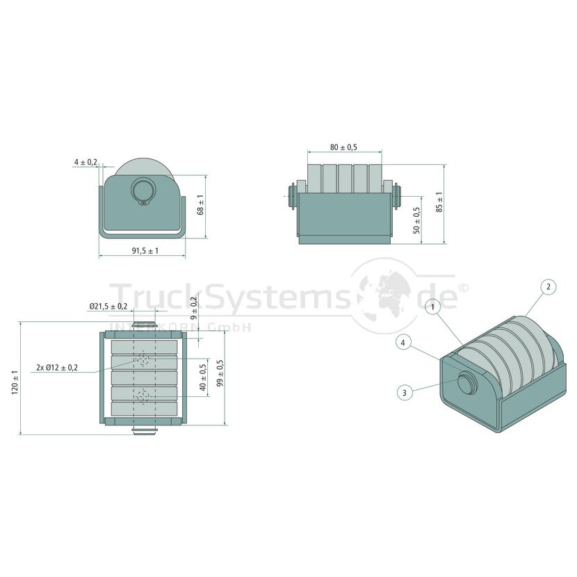 NEVPA Roll-Rammpuffer ( 1 Rolle ) verzinkt  - 153-12-01-008 - 1531201008