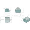 NEVPA Roll-Rammpuffer ( 1 Rolle ) verzinkt  - 153-12-01-008 - 1531201008