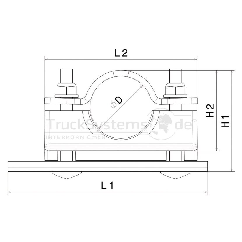 Franz Sauermann Schelle/52 mm komplett - für Schiebekonsole - 1084 52 100 108452100