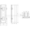 JONESCO Feuerlöscher-Schutzkasten rot/schwarz 830x330x265  - JBXE83
