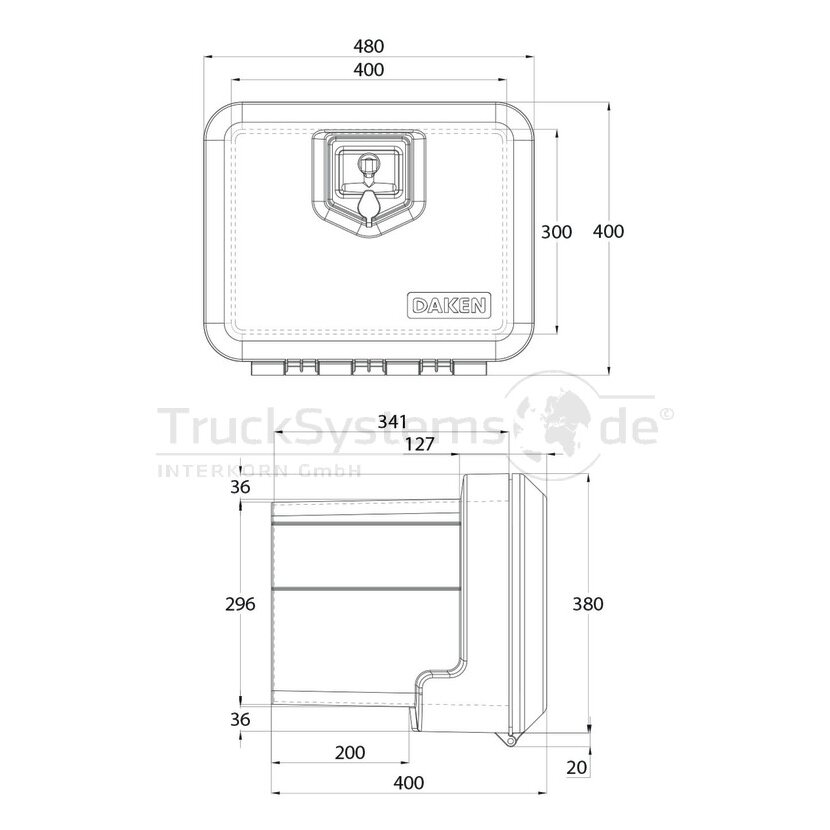 DAKEN Werkzeugkasten KU WELVET 480x400x400  - 81002010
