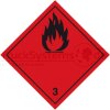 Gefahrzettel Kl. 3 SK- Folie 100x100  - 9000030-3 -  -...